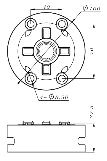 D100 3M Manual Chuck-especificação