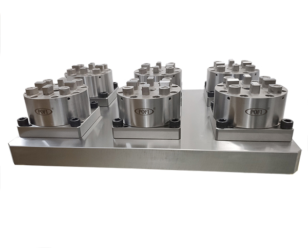 Mandril pneumático 6 em 1 3M D100 com base CNC 3R-600 EX8