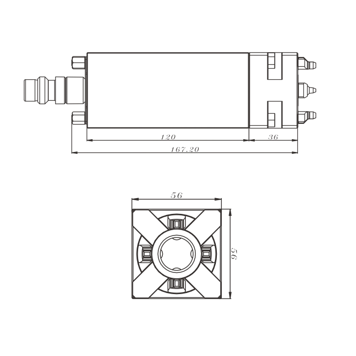 ER-034387-Quick Chuck 50 com especificação de haste de extensão