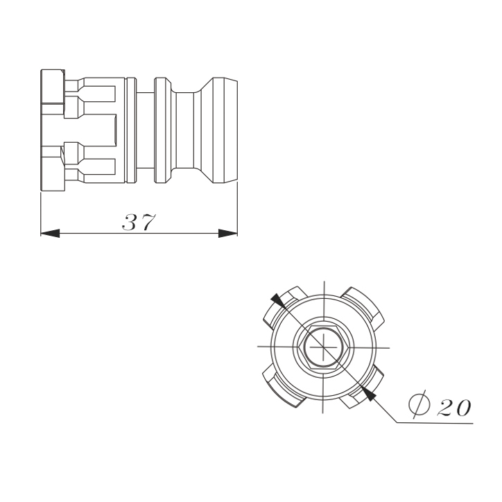 PO-3M0003-3M Torneira Manual (Curta) - Especificação