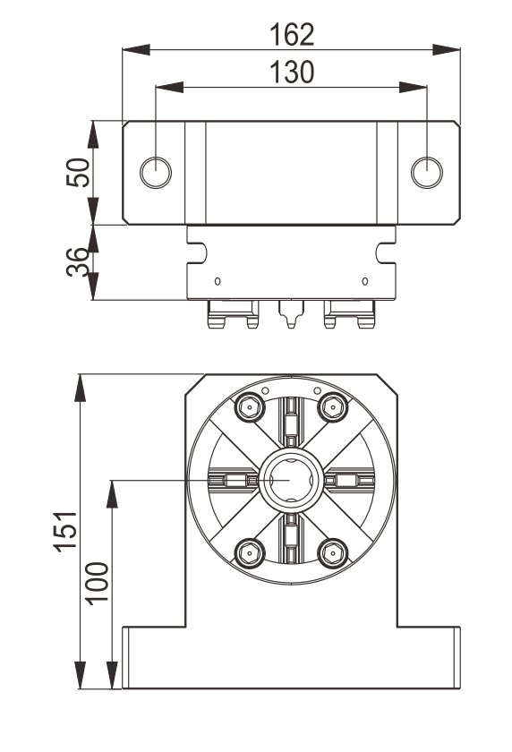 POFI D100 Mandril Manual Vertical D100-Especificação