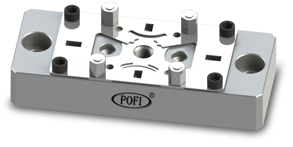 PO-B0010-A-130x51 Suporte plano de aço inoxidável