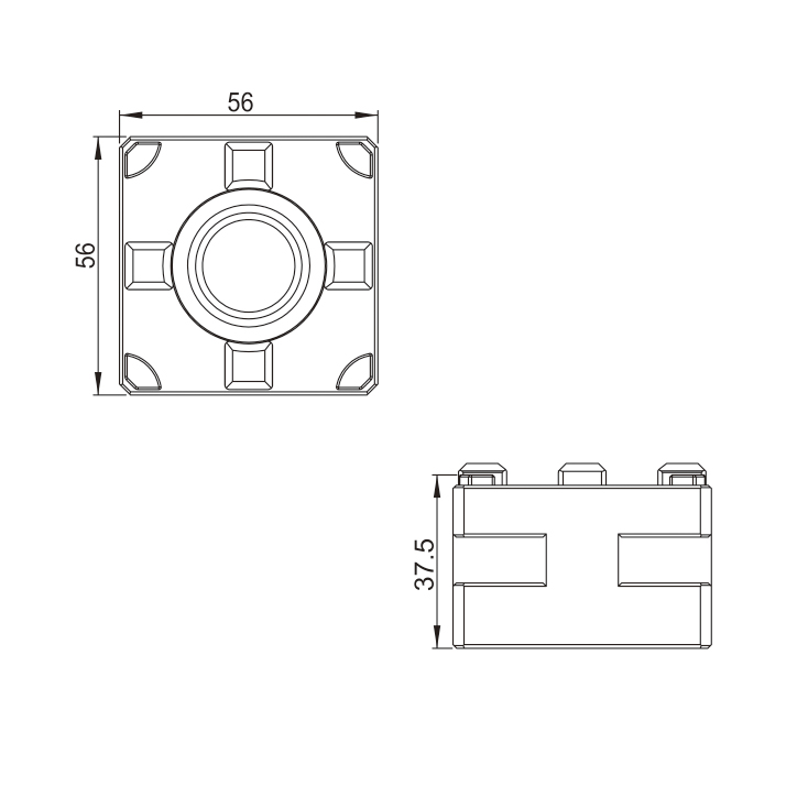 PO-3M0036A-56x56 Mandril Manual 3M - Especificação