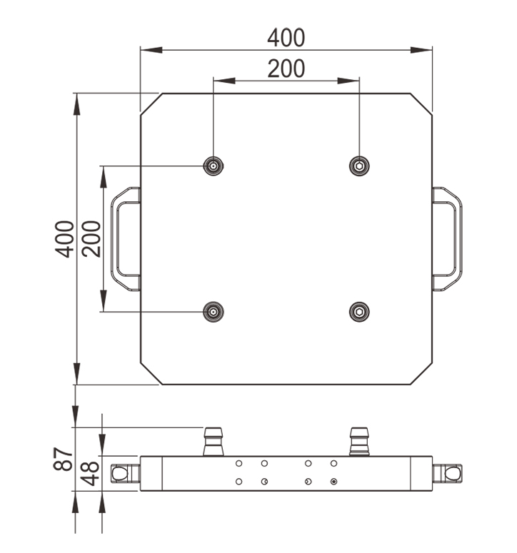 PO-MTS0005-MTS Especificação de palete de 4 cabeçotes