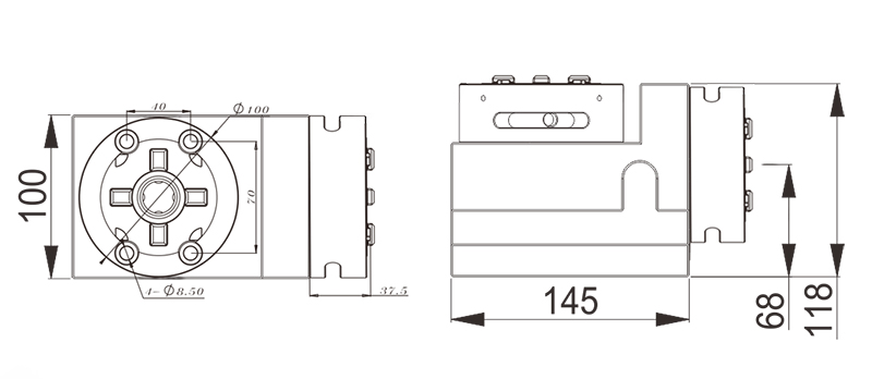 Mandril Manual Horizontal e Vertical MarcoStd-Specification-800