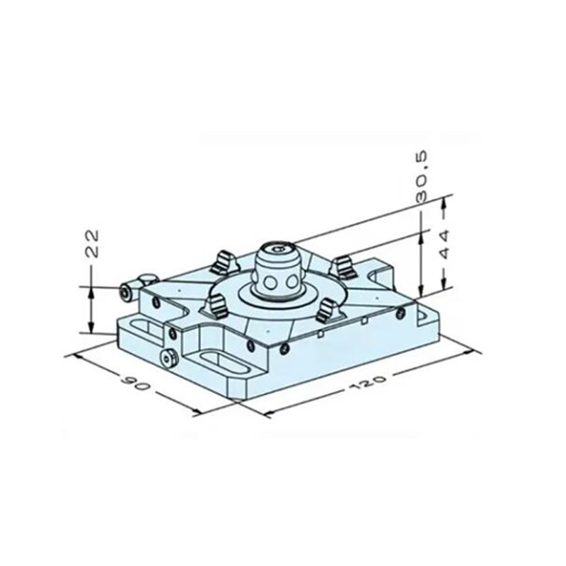 Mandril plano Wedm pneumático ER-035714