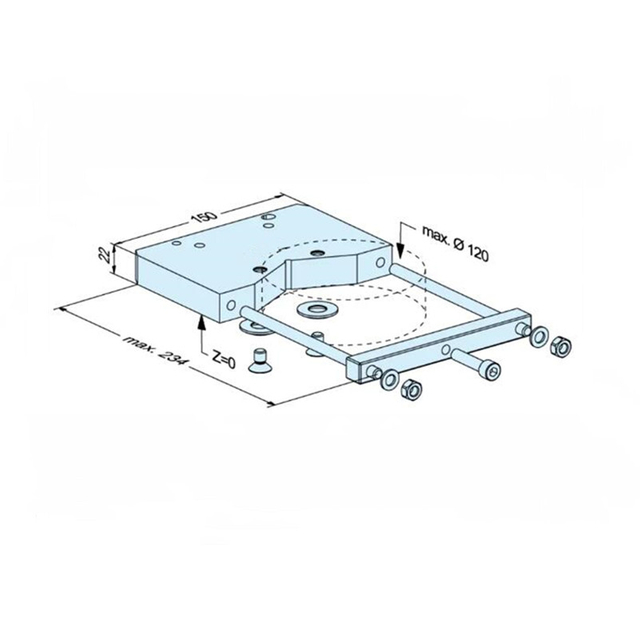 Suporte Prisma POFI WEDM 120mm ER-031179