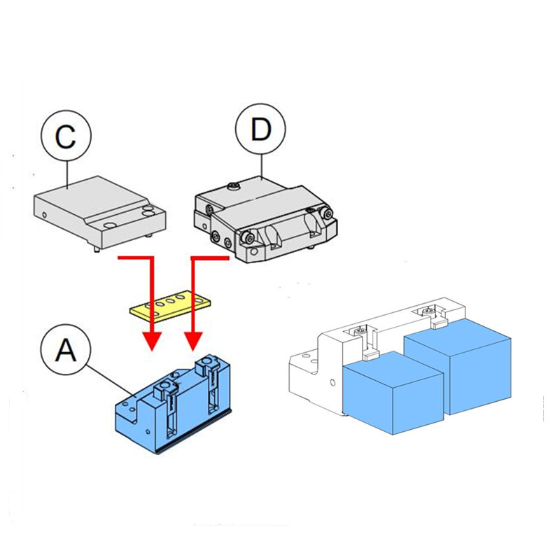 ER025896Conjunto de paletes de torno W 100mm