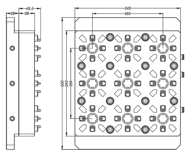 9 em 1 Tiny Pneumatic Chuck 50 especificação-600