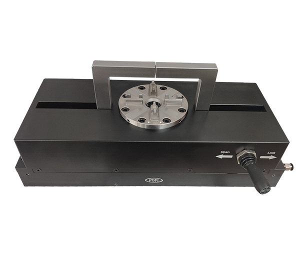 Dispositivo de autocentralização de eletrodo pneumático compatível com EROWA