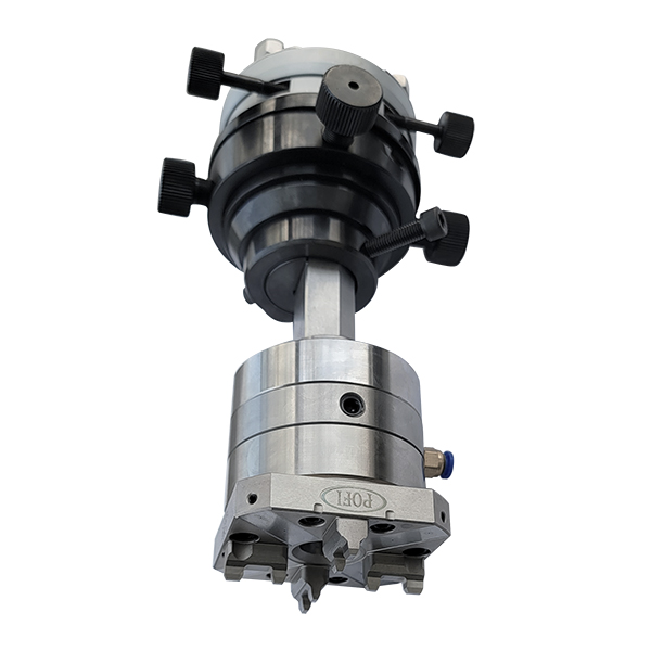 Mandril pneumático EDM quadrado de 80 mm com biela-6-600
